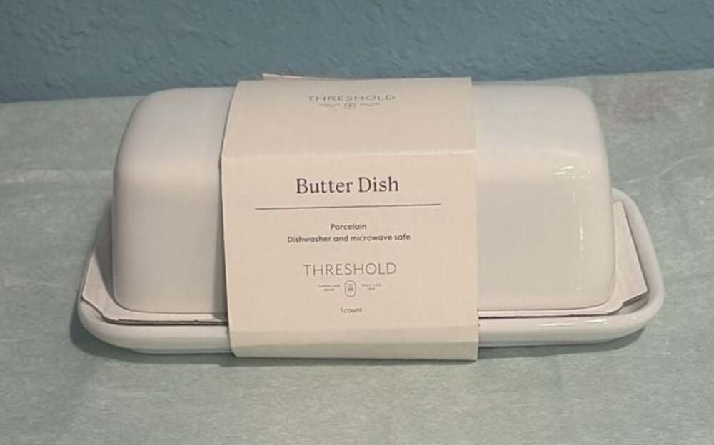 Threshold Porcelain Butter Dish White